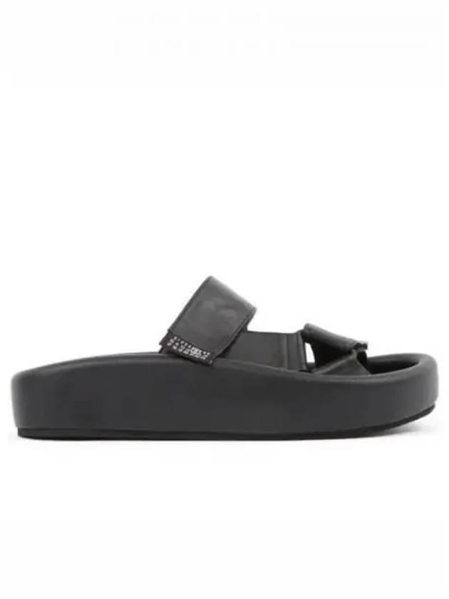 Webbing Slip-On Platform Sandals Black - MAISON MARGIELA - BALAAN 2