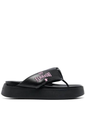 Chiara Ferragni Sandals Black - CHIARA FERRAGNI - BALAAN 1