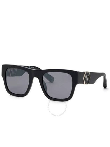 Philipp Plein Grey Square Men's Sunglasses SPP042M 703X 54 - PHILIPP PLEIN - BALAAN 1