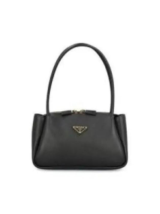 Triangle Logo Medium Shoulder Bag Black - PRADA - BALAAN 2