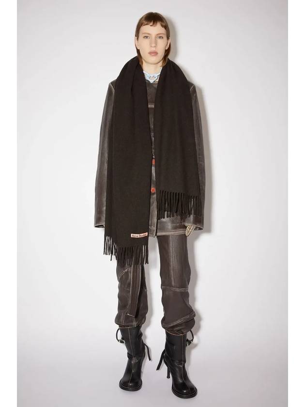 Canada New Oversized Fringe Muffler Chocolate Brown - ACNE STUDIOS - BALAAN 5