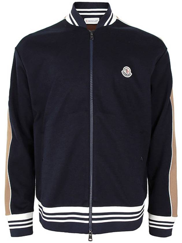 Navy logo wool bomber jacket 8G00001 899F6 778 00628 - MONCLER - BALAAN 1