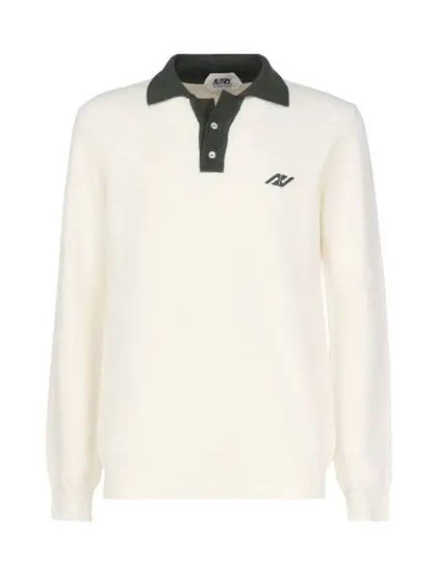 Men s collar knit POSM 432W white - AUTRY - BALAAN 1