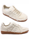 Replica Shearling Low Top Sneakers Ivory - MAISON MARGIELA - BALAAN 3