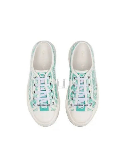 Walk NDior Toile De Jouy Sauvage Motif Platform Low Top Sneakers Aquamarina - DIOR - BALAAN 2