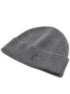 Men s Beanie Ami Alexandre Mattiussi Cashmere Hat Gray - AMI - BALAAN 6