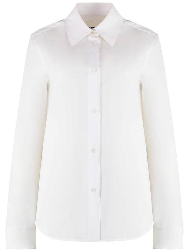 Slim Fit Cotton Shirt White - JIL SANDER - BALAAN 2