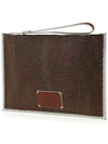 Paisley Clutch Bag Brown - ETRO - BALAAN 3