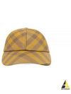 Check Base Ball Cap Yellow - BURBERRY - BALAAN 2