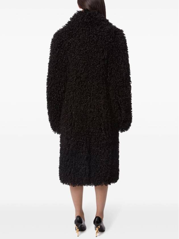 Oversized faux fur coat black - NINA RICCI - BALAAN 5