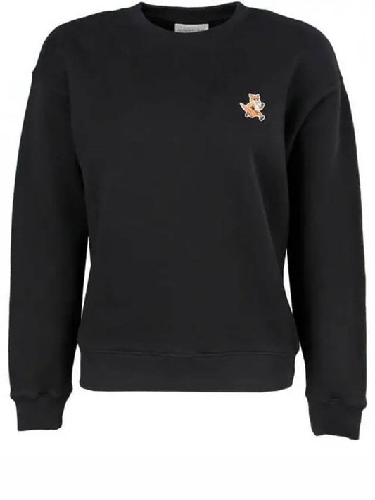 Speedy Fox Patch Comfort Sweatshirt Black - MAISON KITSUNE - BALAAN 2