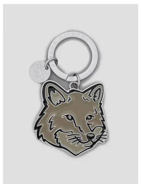 Men s bold fox head keyring bag charm canvas domestic product GM0024021422059 - MAISON KITSUNE - BALAAN 1