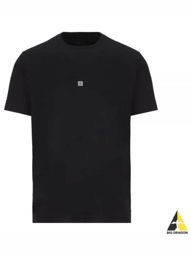 4G Logo Cotton Short Sleeve T-shirt Black - GIVENCHY - BALAAN 2