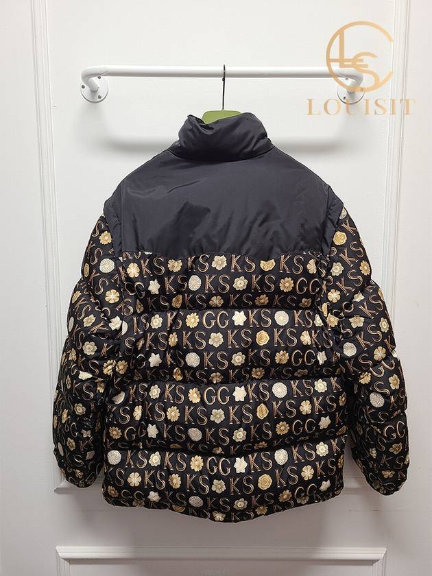 Used luxury goods Lewis It 48 Black Scott printing down padded jumper - GUCCI - BALAAN 4