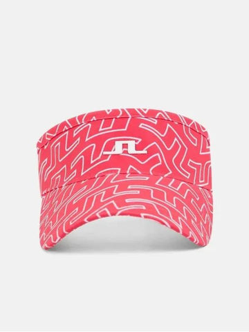 SS Golf Bon Visor Sun Cap BON PRINT VISOR Pink Print - J.LINDEBERG - BALAAN 1