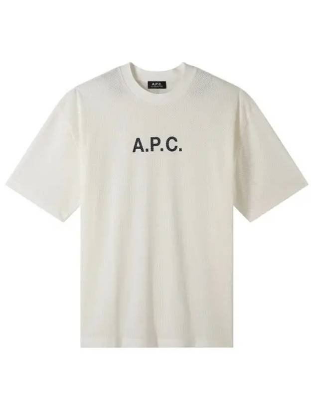 Moran Openwork Short Sleeve T-Shirt White - A.P.C. - BALAAN 2