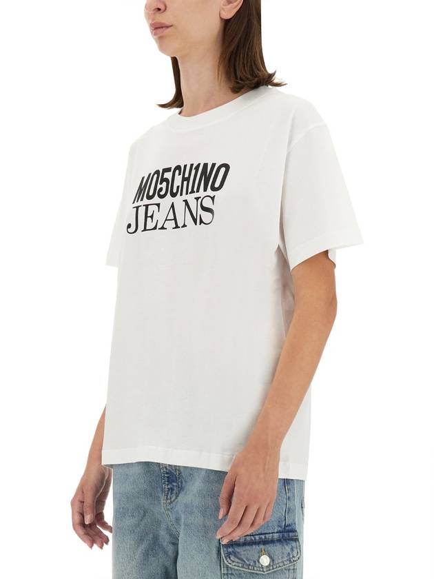 T-SHIRT WITH LOGO - MOSCHINO - BALAAN 4