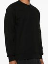 Diagonal Raised Fleece Lens Sweatshirt Black - CP COMPANY - BALAAN 4