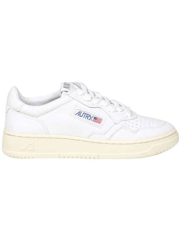 Medalist Goatskin Low Top Sneakers White - AUTRY - BALAAN 1