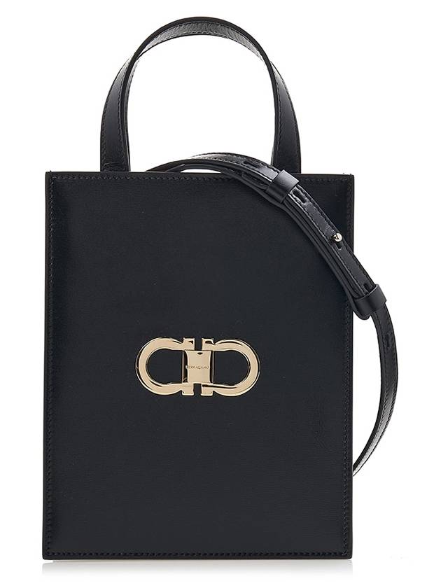 Mini Tote Bag Black - SALVATORE FERRAGAMO - BALAAN 2