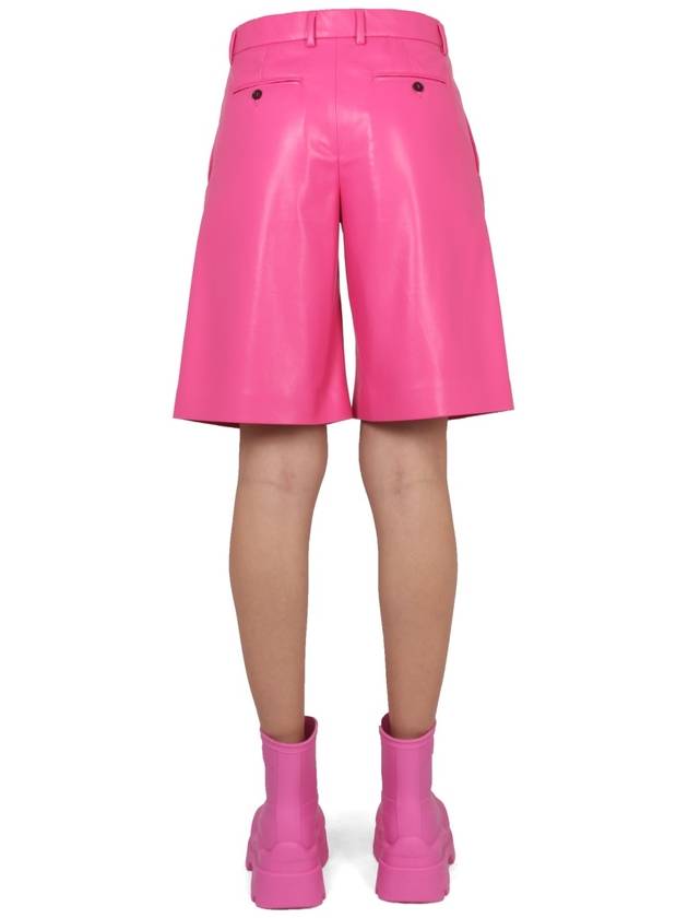 Fake Leather Bermuda Shorts 3341MDB0422761514 B0040191032 - MSGM - BALAAN 5