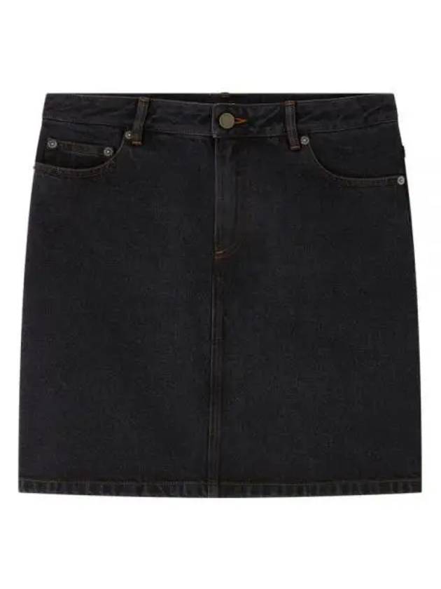 Women's Standard Denim A-Line Skirt Black - A.P.C. - BALAAN 2