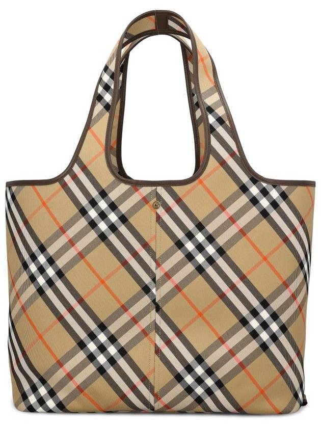 Check Medium Tote Bag Sand - BURBERRY - BALAAN 3