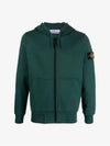 Wappen Patch Cotton Hooded Zip Up Dark Green - STONE ISLAND - BALAAN 2