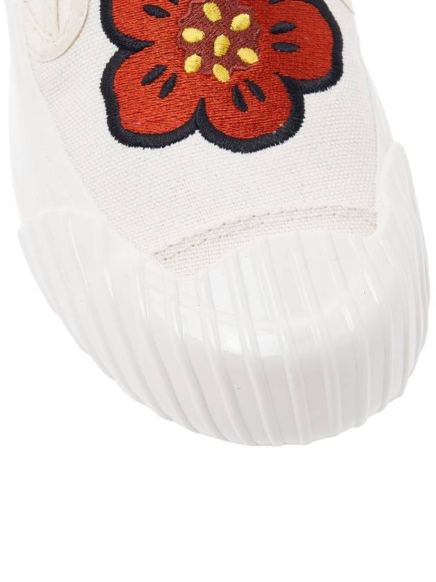 Women's School Embroidered Balk Flower Slip-On Cream - KENZO - BALAAN 10