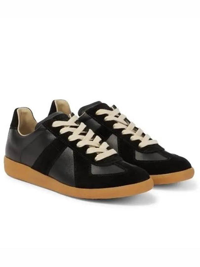 Replica Calfskin Low Top Sneakers Black - MAISON MARGIELA - BALAAN 2