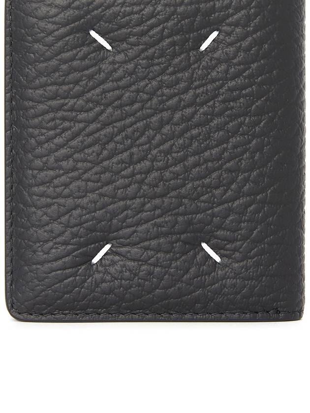 Stitch Leather Compact Half Wallet Black - MAISON MARGIELA - BALAAN 8