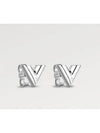 Essential V Stud Earrings Silver - LOUIS VUITTON - BALAAN 2