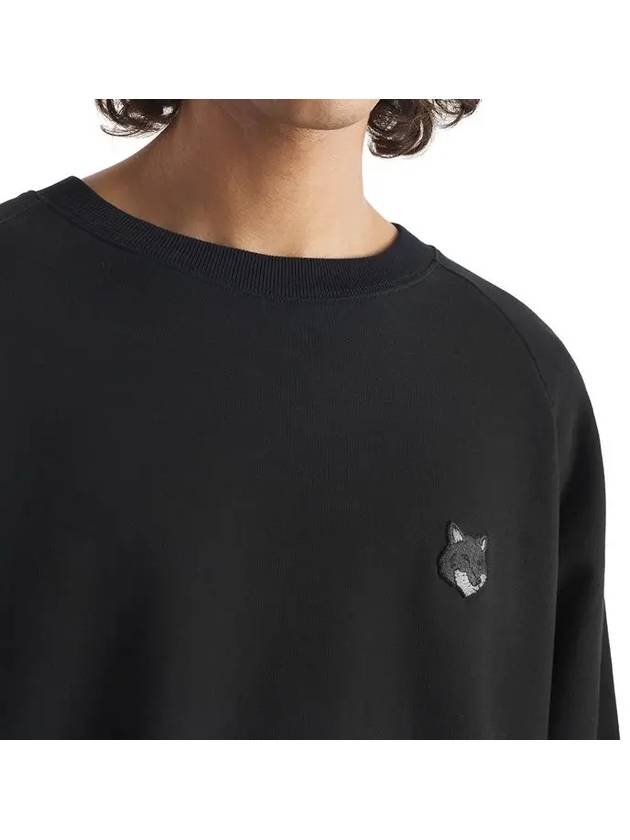 Bold Fox Head Patch Oversized Sweatshirt Black - MAISON KITSUNE - BALAAN 6