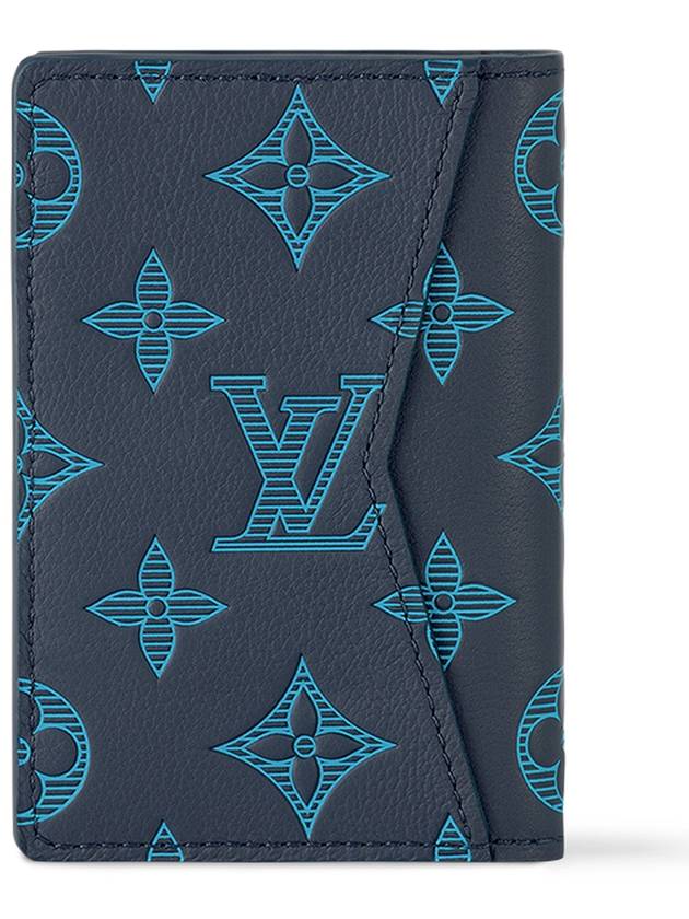 Pocket Organizer Card Wallet Navy - LOUIS VUITTON - BALAAN 7