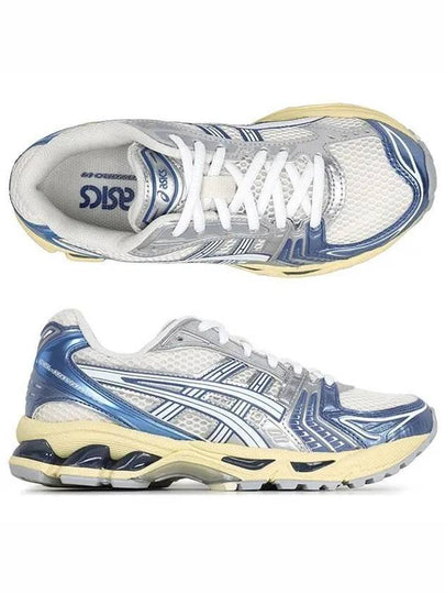 Gel Kayano 14 Low Top Sneakers Cream Denim Blue - ASICS - BALAAN 2