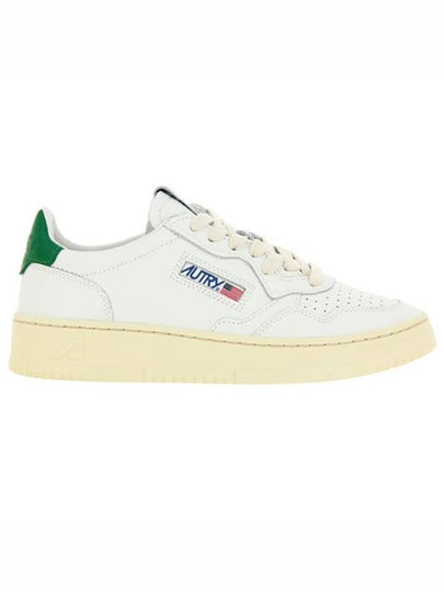 Medalist Green Tab Leather Low Top Sneakers White - AUTRY - BALAAN 2