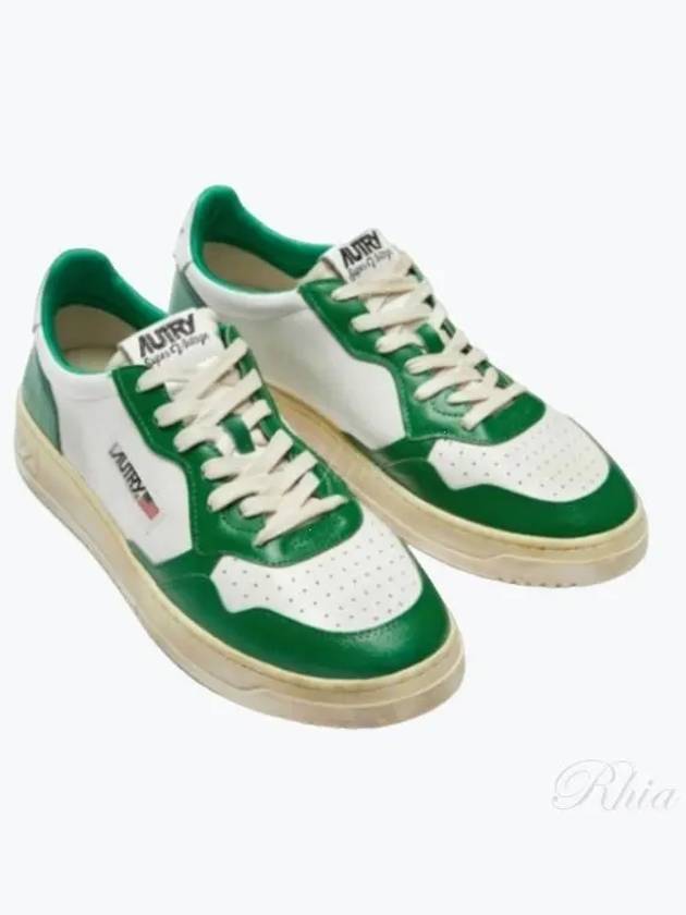 Super Vintage Low Top Sneakers Green - AUTRY - BALAAN 2