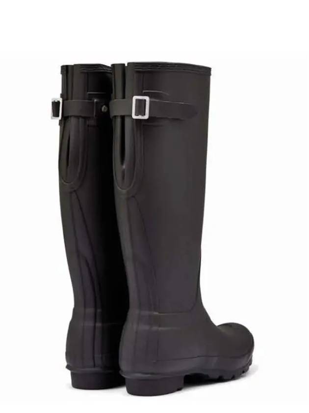 Tall Back Adjustable Wellington Rain Boots Black - HUNTER - BALAAN 3