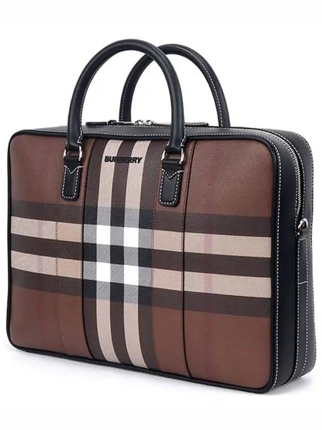 Check Briefcase Dark Birch Brown - BURBERRY - BALAAN 3