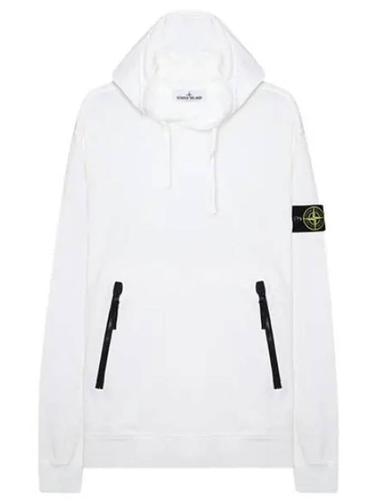 Garment Dyed Badge Hoodie Men - STONE ISLAND - BALAAN 1