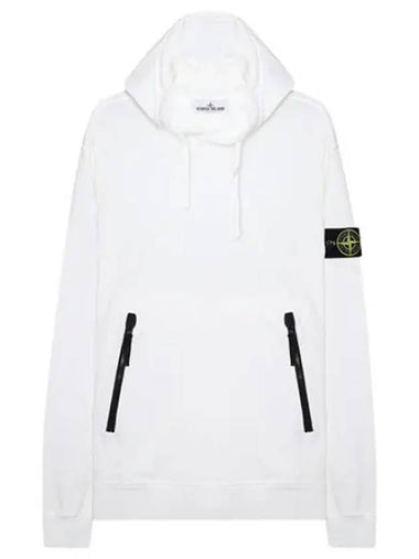 Garment Dyed Badge Hoodie - STONE ISLAND - BALAAN 1