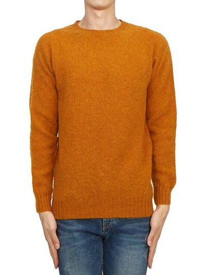 Shaggy Dog Crew Neck Knit Top Autumn Leaf - HARLEY OF SCOTLAND - BALAAN 2