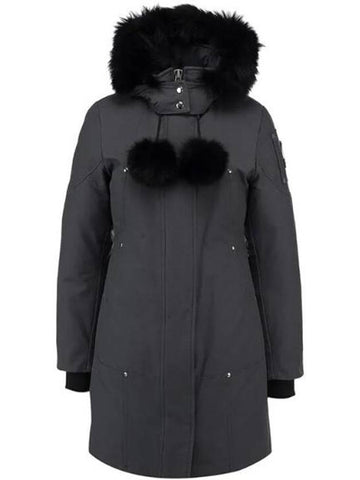 Original Stirling Parka Black Fox Fur Dark Grey - MOOSE KNUCKLES - BALAAN 1