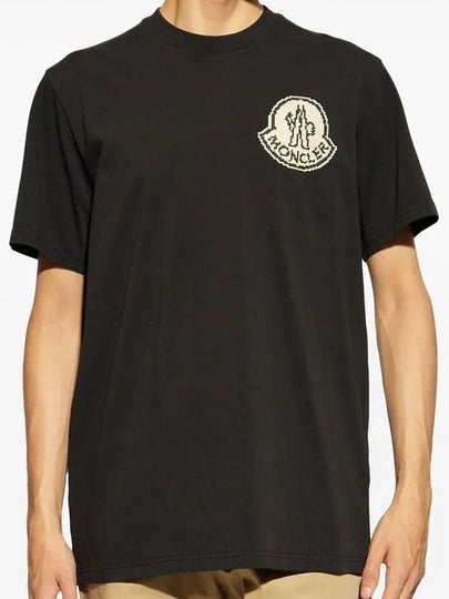 logo print cotton short sleeve t shirt 8C00004 83927 - MONCLER - BALAAN 2