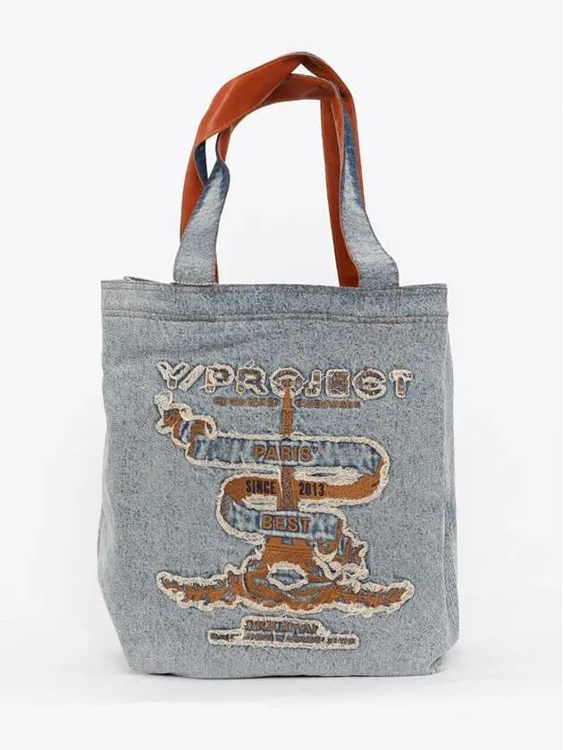 Paris Best Denim Tote Bag TOTEBAG6 S25 BLUE - Y/PROJECT - BALAAN 3