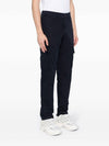 Wappen Patch Old Treatment Slim Fit Cargo Straight Pants Navy - STONE ISLAND - BALAAN 3