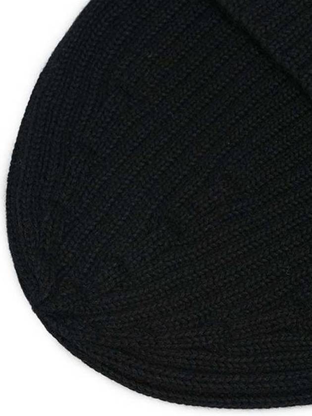 Wool Fox Head Beanie Black - MAISON KITSUNE - BALAAN 5