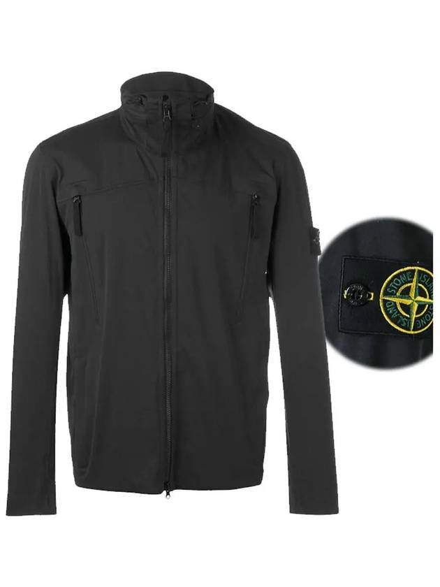 Light Soft Shell Zip-up Jacket Black - STONE ISLAND - BALAAN 3