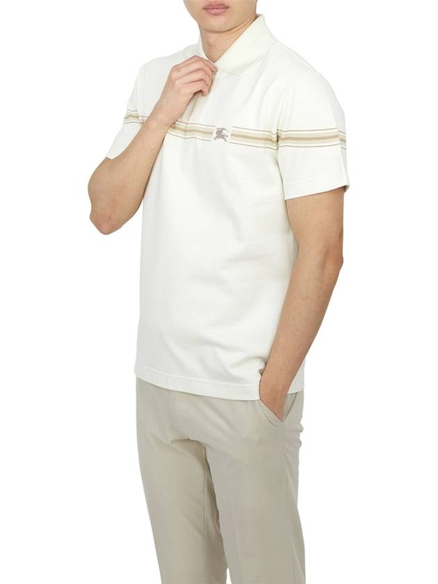 Striped Cotton Polo Shirt 8104054 - BURBERRY - BALAAN 5