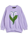 Kids Lily Embroidery Brushed Sweatshirt Purple 22720130 45 - MINI RODINI - BALAAN 2